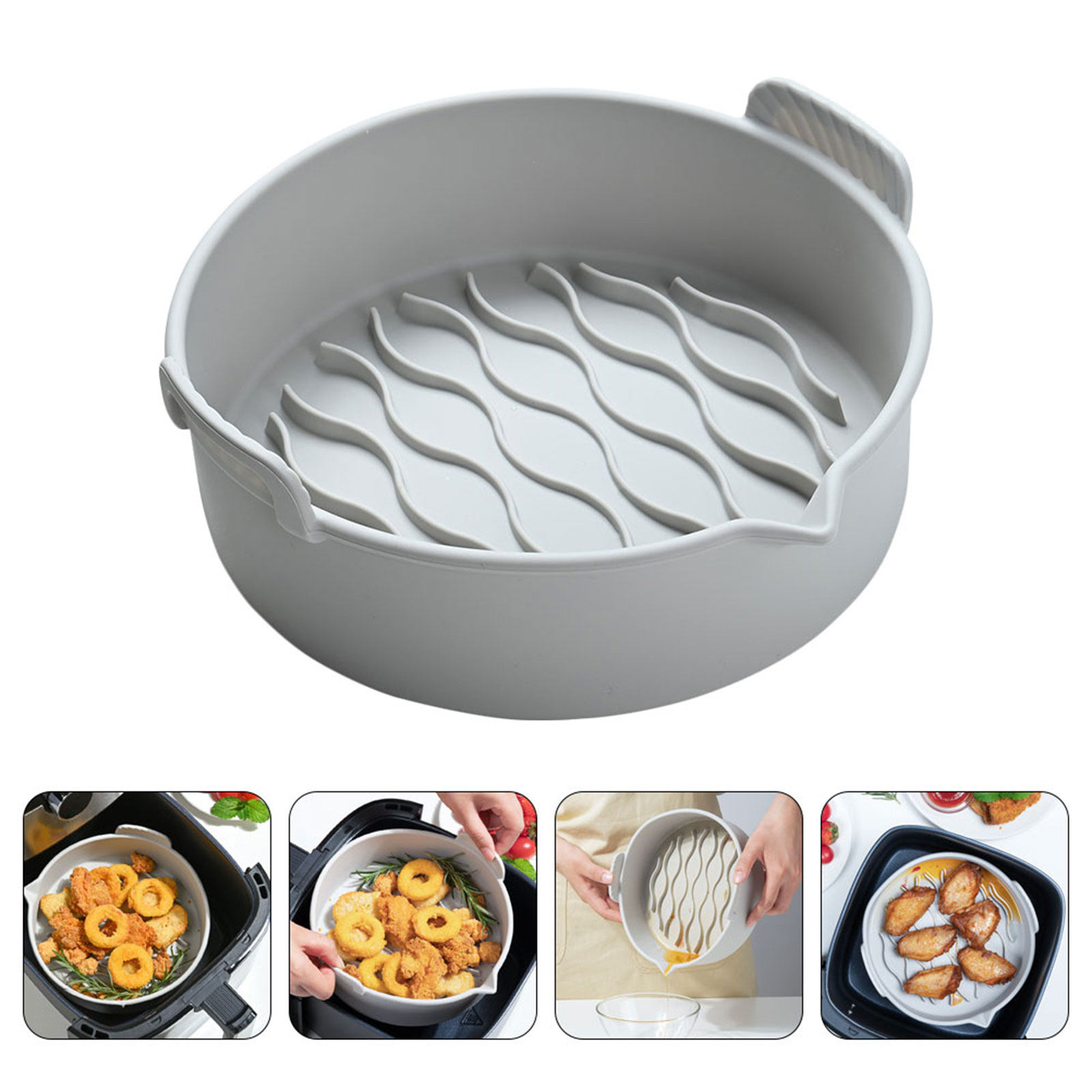 Air Fryer - Silikonowa wkładka do frytkownicy, nieprzywierająca, wielokrotnego