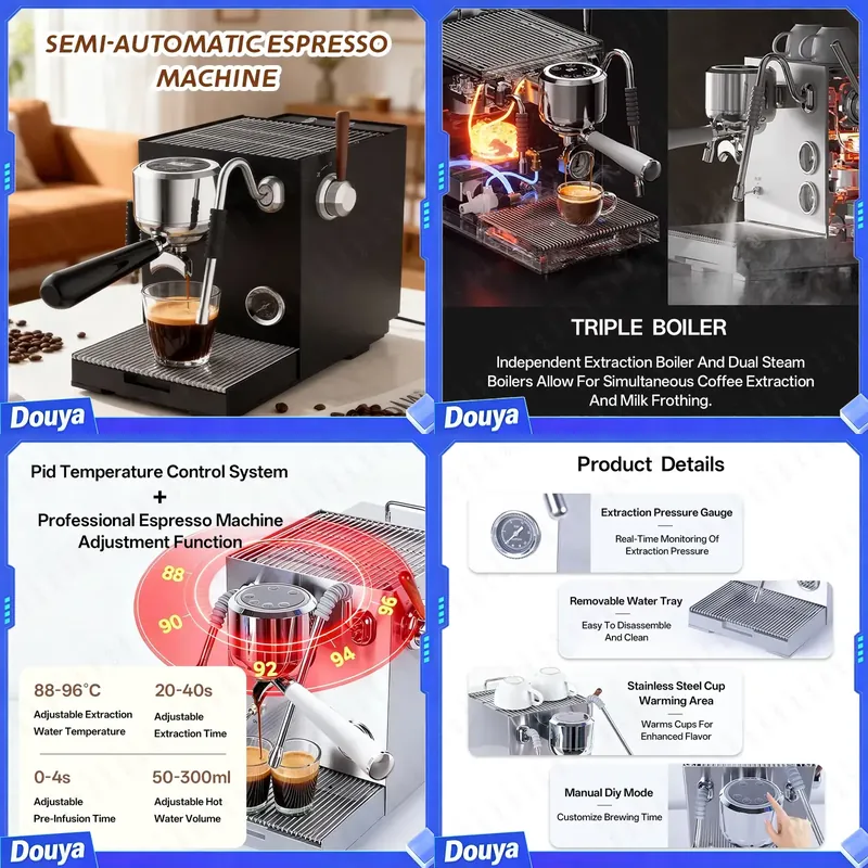 Coffee Maker - CAFOVO E120 Półautomatyczny ekspres do kawy