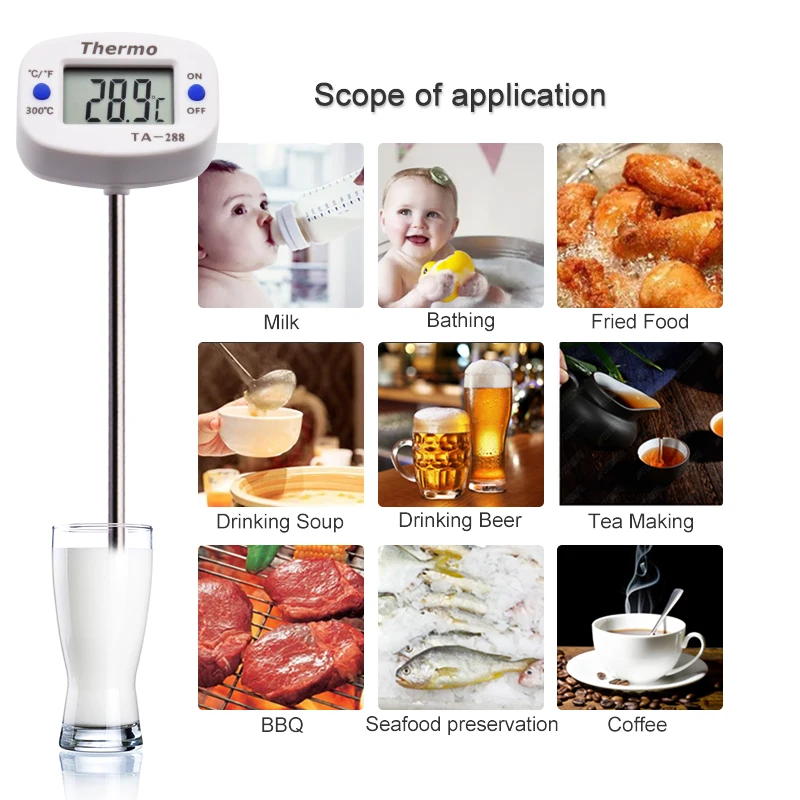 TA288 LCD cyfrowy termometr do – Kitchen Appliances Video recenzja i cena